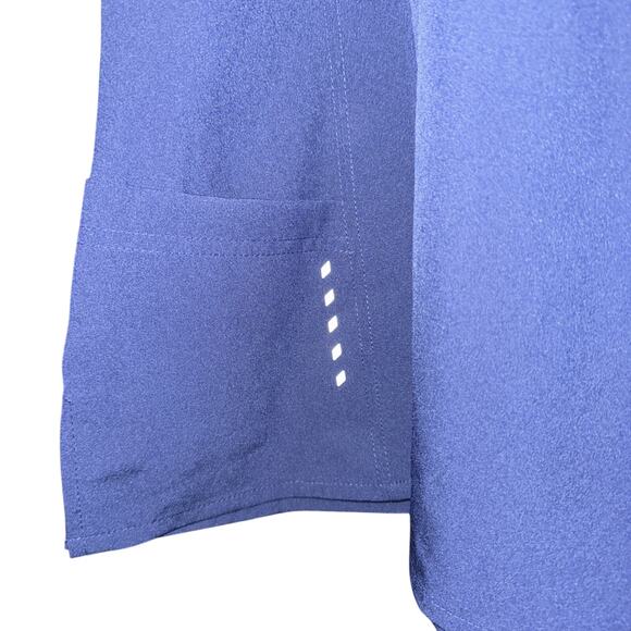 Barco One Scrub Top V-Neck Princess Perforated Womens Top 4 pocket Navy Blue XL - Picture 8 of 9